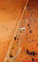 the entrance to the Uluru Kata Tjuta National Park