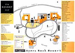 The Ayers Rock Resort hotel complex.